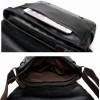 Black Leather 15 inch Laptop Bag