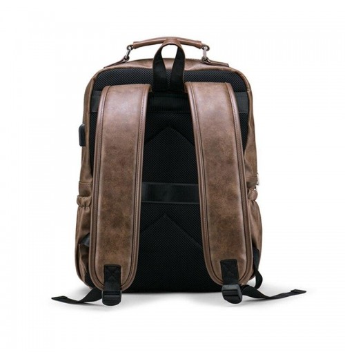 Leather 15 inch Laptop Backpack