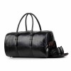 Leather Gym Bag With Shoe Compartment