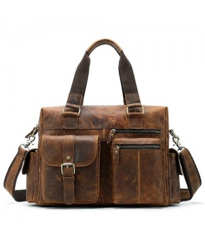 15.6 inch Laptop Bag Brown Leather