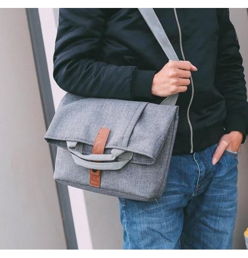 Laptop Bag Grey 15 inch Shoulder Bag