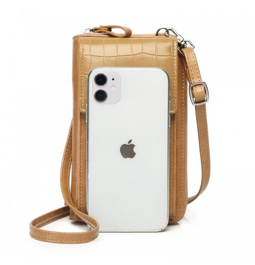 Leather Phone Pouch Crossbody