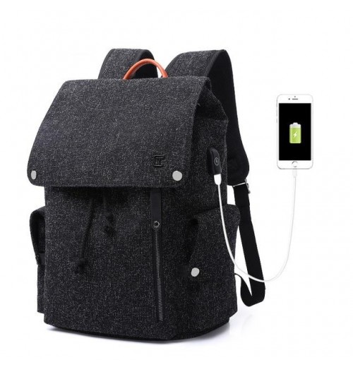 15.6 Inch Backpack With Drawstring And Flap