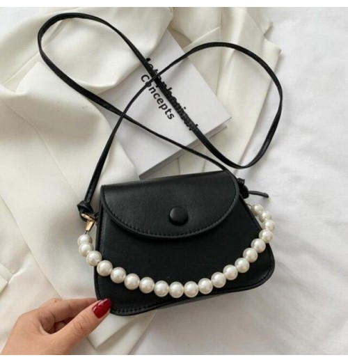 Pearl Beaded Crossbody Bag